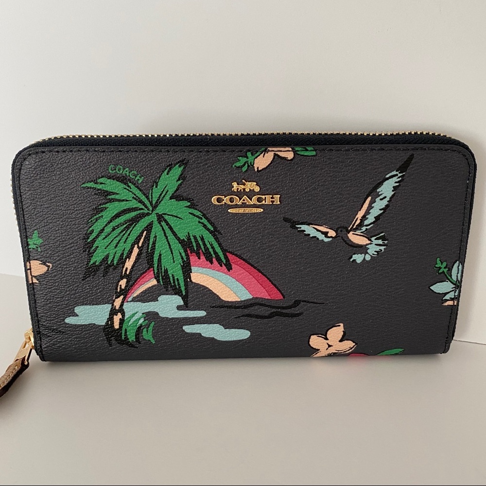 SALE Coach Scenic Hawaiian Print Wallet